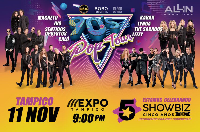  Ya estan disponibles los boletos del 90’s Pop Tour en Tampico.